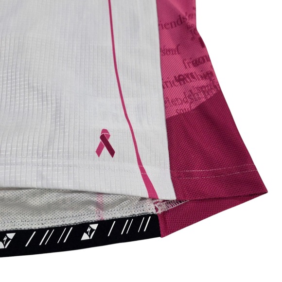 Specialized Cycling Jersey Womens White Maroon M Full Zip Colorblock Stretchy - Picture 8 of 13